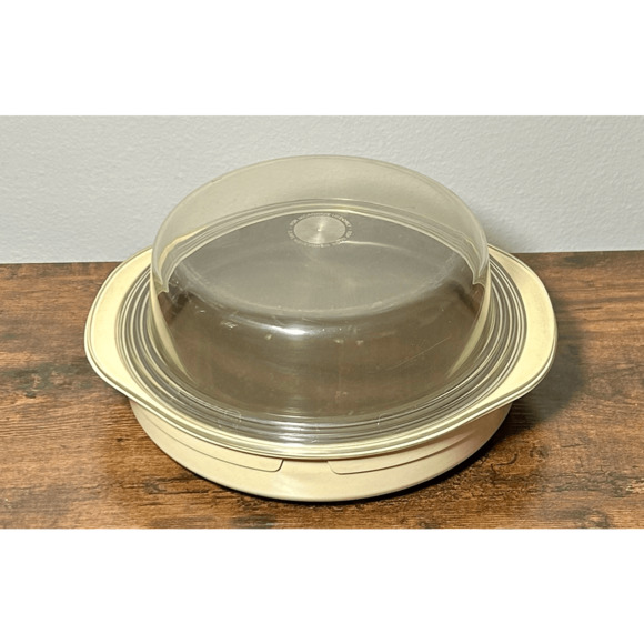 3 Pcs Anchor Hocking MicroWare Round Browning Skillet with Lid Microwave PM400 - Picture 1 of 11